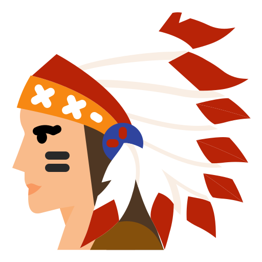 indianin amerykański dDara Flat ikona