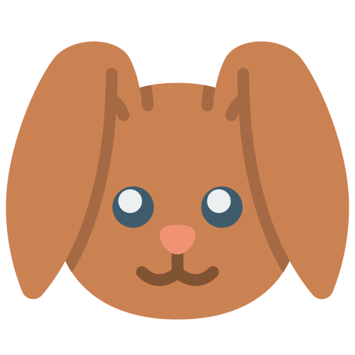 konijn Basic Miscellany Flat icoon