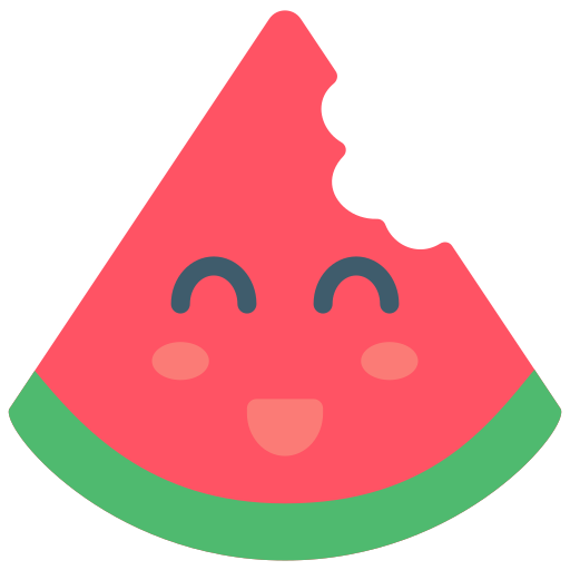 Watermelon Basic Miscellany Flat icon