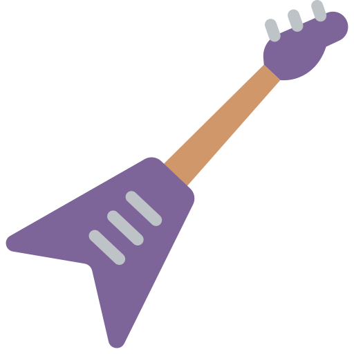 gitara Basic Miscellany Flat ikona