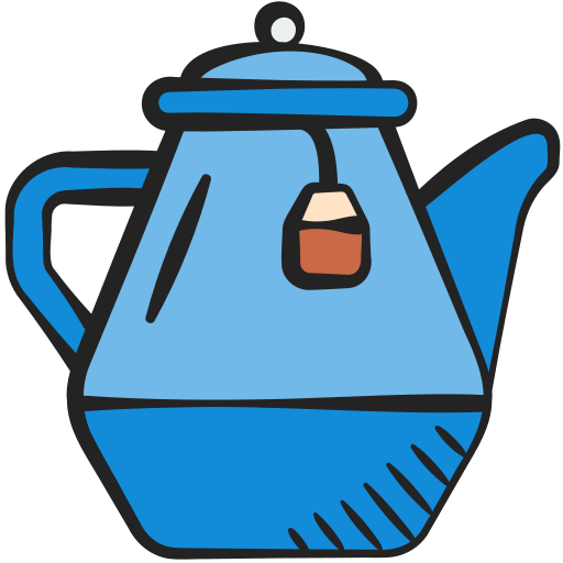 Teapot Generic color hand-drawn icon