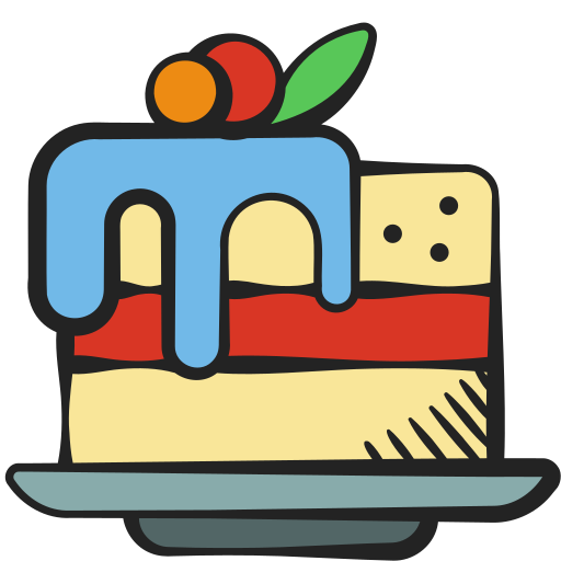 Cake Generic color hand-drawn icon