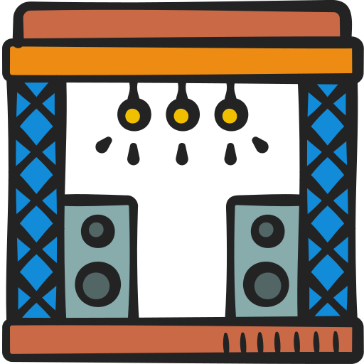 Stage Generic color hand-drawn icon