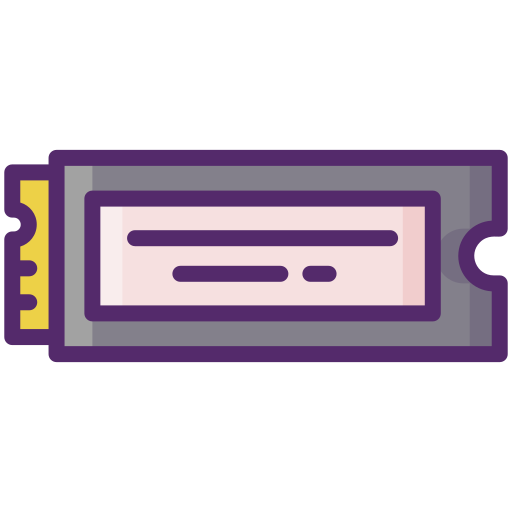 ssd-festplatte Flaticons Lineal Color icon