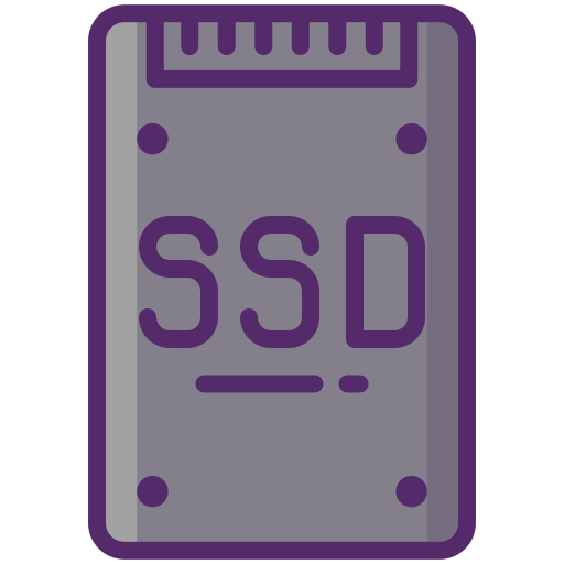 Solid state drive Flaticons Lineal Color icon