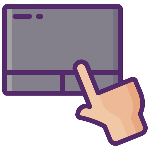 touchpad Flaticons Lineal Color icon