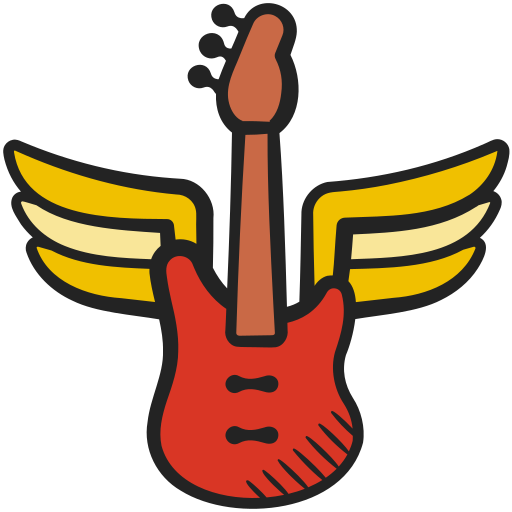 gitarre Generic color hand-drawn icon