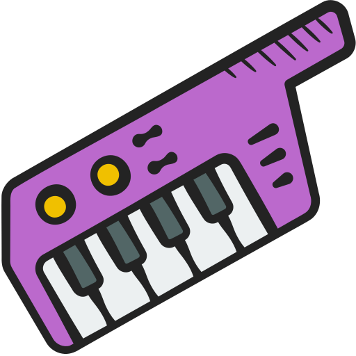 keytar Generic color hand-drawn icoon