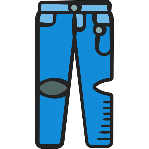 Jeans Generic color hand-drawn icon