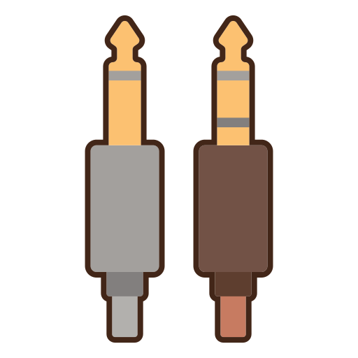audio kabel Flaticons Lineal Color icon