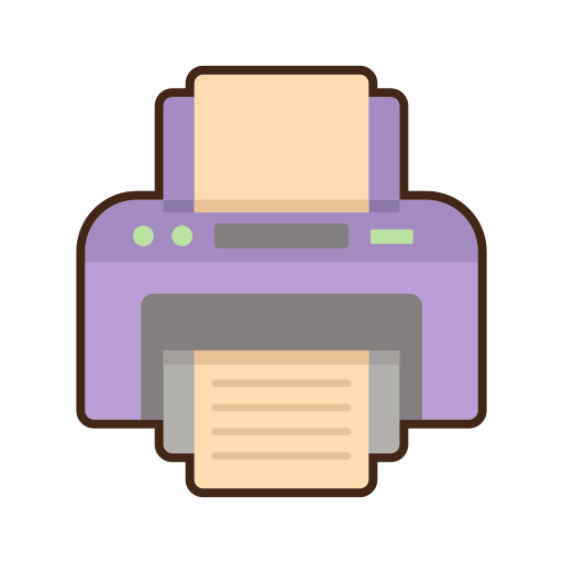 Printer Flaticons Lineal Color icon