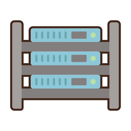 Server Flaticons Lineal Color icon