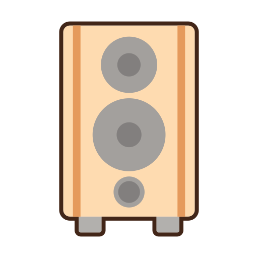 Speaker Flaticons Lineal Color icon