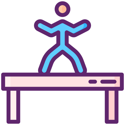 Balance beam Flaticons Lineal Color icon