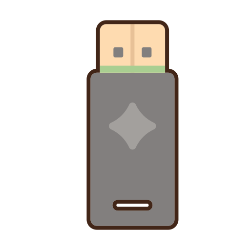 Usb stick Flaticons Lineal Color icon