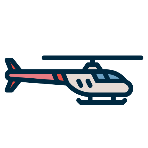 Вертолет Generic color outline иконка