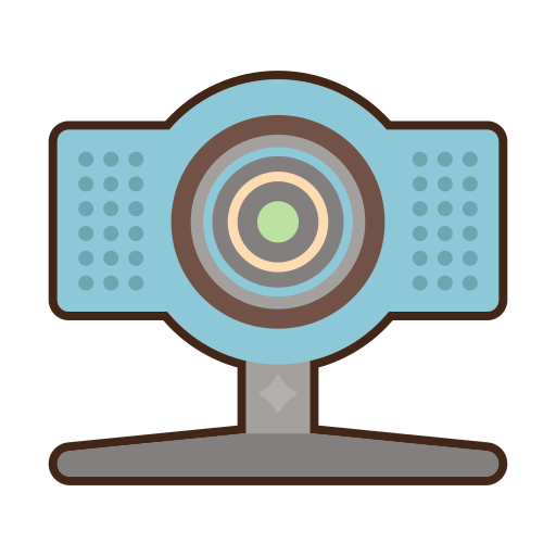 kamerka internetowa Flaticons Lineal Color ikona
