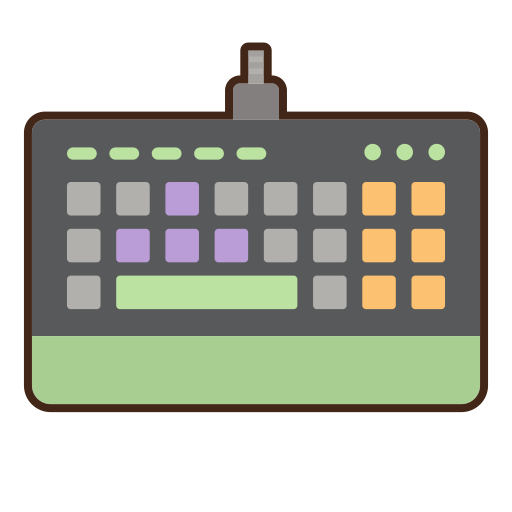 Keyboard Flaticons Lineal Color icon