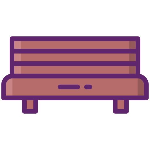 Bench Flaticons Lineal Color icon