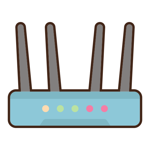 modem Flaticons Lineal Color icona