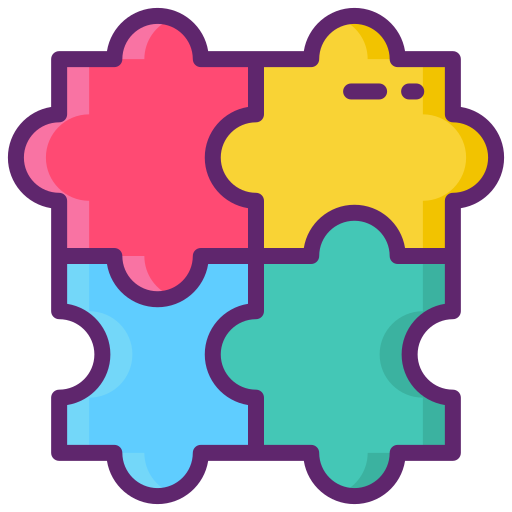 puzzle Flaticons Lineal Color Icône