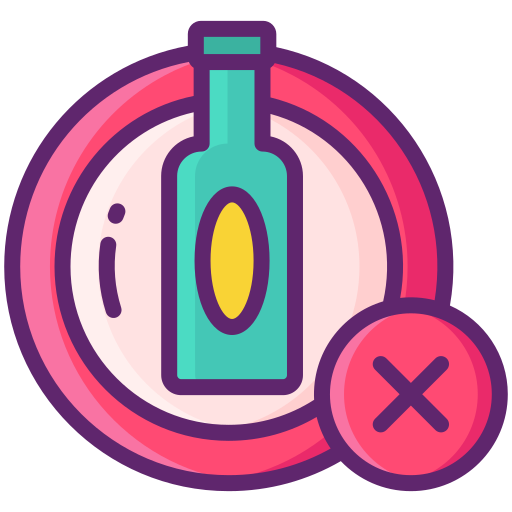 sin alcohol Flaticons Lineal Color icono