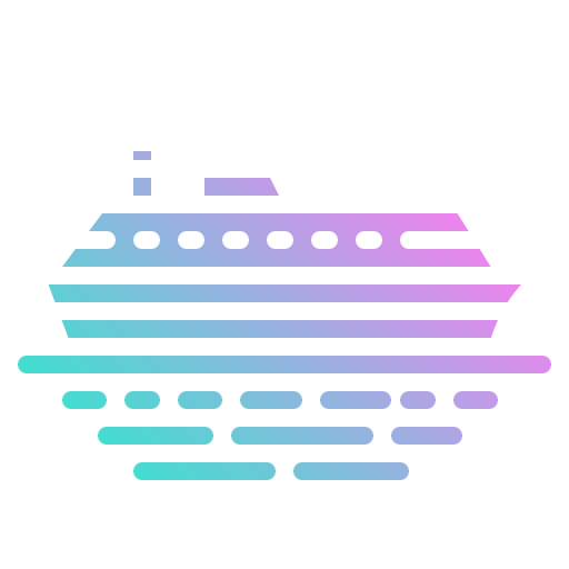 Ferry boat Generic gradient outline icon