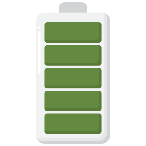 batterij vol Flaticons Flat icoon