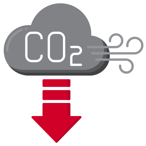 co2 Flaticons Flat icona