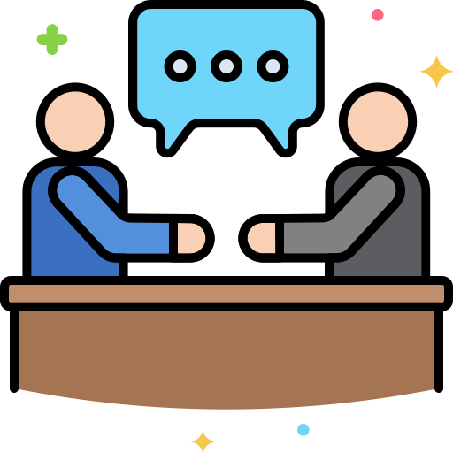 Meeting Flaticons Lineal Color icon