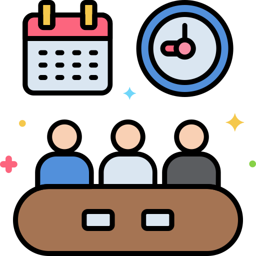 Meeting place Flaticons Lineal Color icon