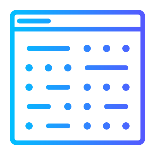 コーディング Generic gradient outline icon