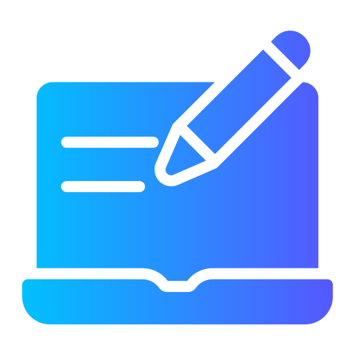 Content writing Generic gradient fill icon
