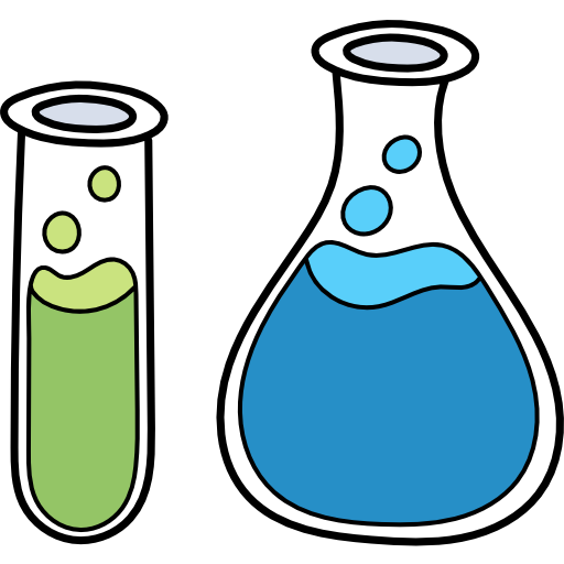química Hand Drawn Color icono