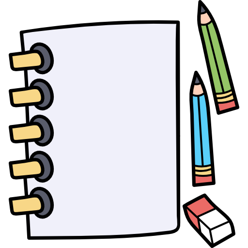 cuaderno Hand Drawn Color icono