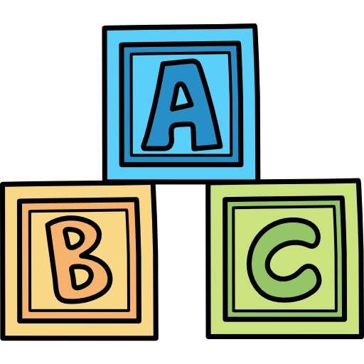 abc Hand Drawn Color ikona