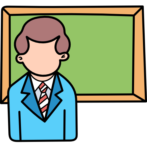 Teacher Hand Drawn Color icon