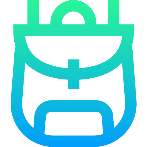 Backpack Super Basic Straight Gradient icon