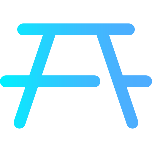 피크닉 테이블 Super Basic Straight Gradient icon