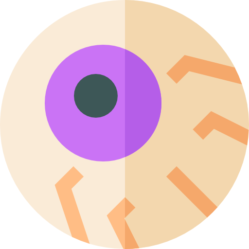 Eyeball Basic Straight Flat icon