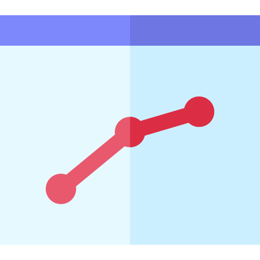統計 Basic Straight Flat icon