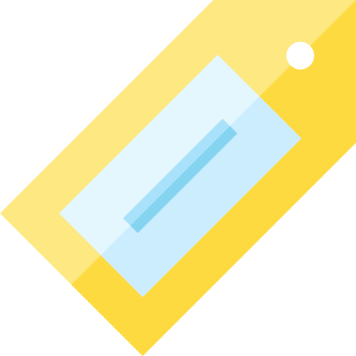 etykieta Basic Straight Flat ikona
