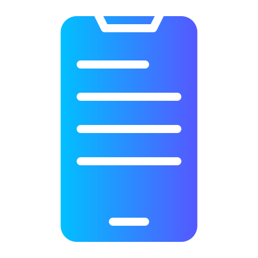 モバイルアプリ Generic gradient fill icon