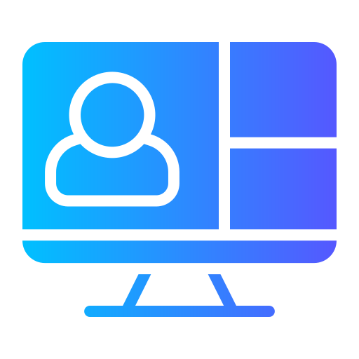 Video conference Generic gradient fill icon