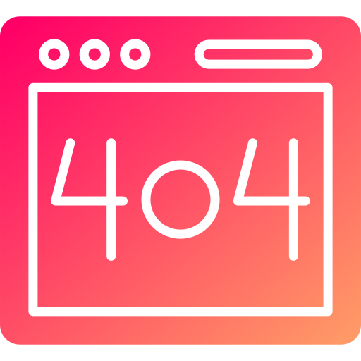 errore 404 Generic gradient fill icona