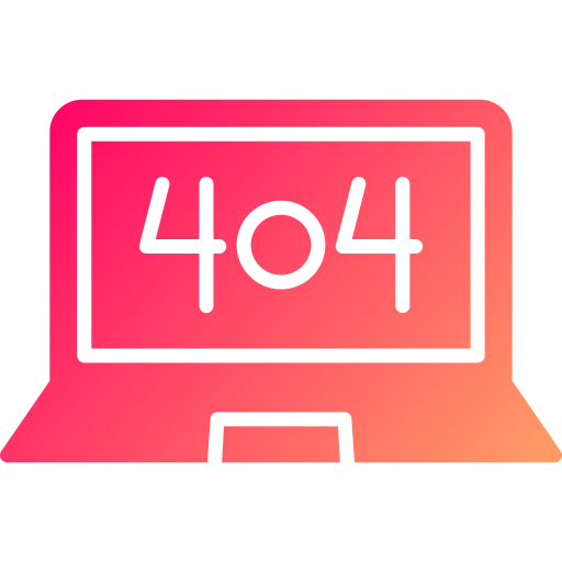 error 404 Generic gradient fill icono