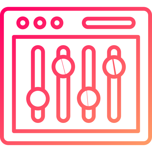 Settings Generic gradient outline icon