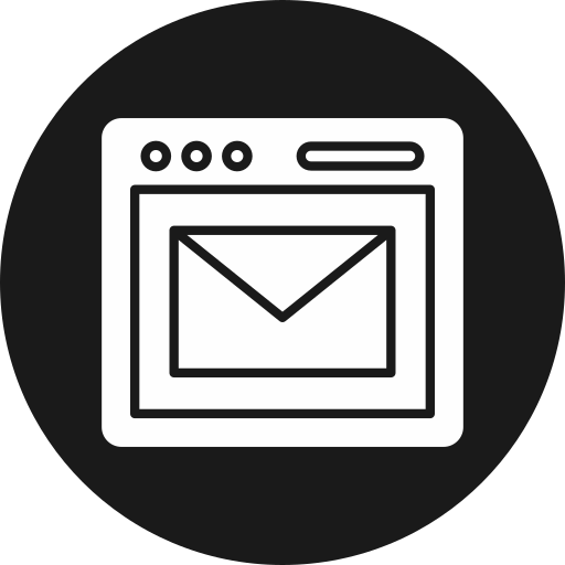 Email Generic black fill icon