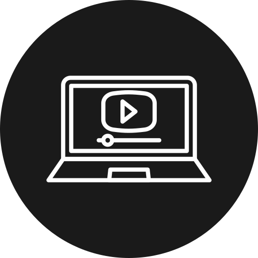Video player Generic black fill icon