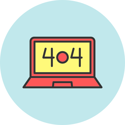 Ошибка 404 Generic color lineal-color иконка